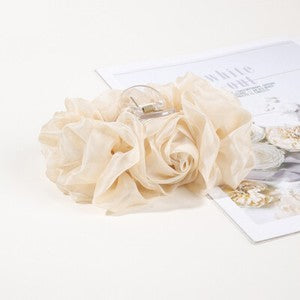 Large Chiffon Flower Bow Hair Claw Clip Hairgrip Hair Clamp Jaw Barrettes Women