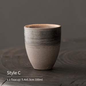 Ceramic Teacup Coarse Pottery Tea Cup Tea Drinkware 100ml