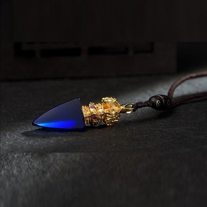 Glass Copper Vajra Pestle Pendant Pendant Necklace Pendant Amulets