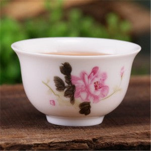 1pc Tea Cups Small Cup For Pu'er Tea 20ml Handpainted Cup Porcelain Tea Cups