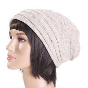 Womens Mens Baggy Beanie Hat Winter Ski Slouchy Outdoor Warm Oversized Skull Cap