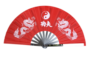 Stainless Steel Metal Folding Fan Mulan Kung Fu Martial Arts Tai Chi Fan