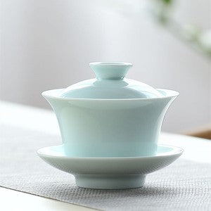 Jingdezhen Porcelain Gaiwan Chinese Covered Bowl Tureen With Cup Saucer Lid New