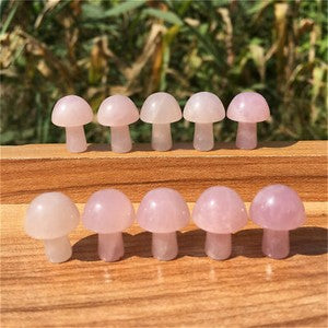A lot 15MM+ Natural mushroom Quartz Crystal Carved Polishing Wholesale Healing-5