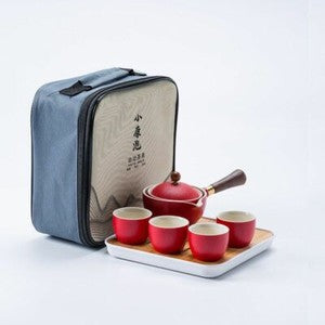 Chinese Automatic Rotating Kung Fu Tea Ceremony Set For Home Portable Drinkware
