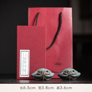Ceramic Crab Tea Pet Decoration Pieces Handmade Creative Tea Table Decoration