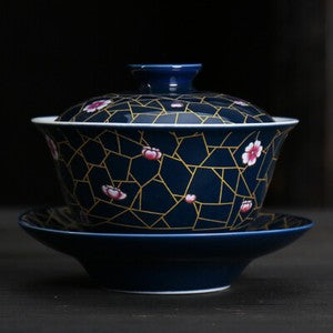 Gaiwan 150ml Cover Bowl Tea Appliance Black Tea's Tea Cup Gaiwan Lid & Cup & Mat