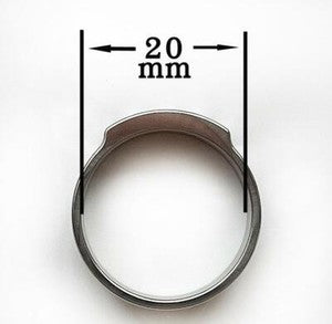 New TC4 Titanium Alloy Ring CNC Made Men Women Finger Rings Gift