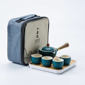 Chinese Automatic Rotating Kung Fu Tea Ceremony Set For Home Portable Drinkware