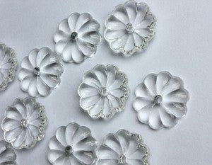 10PCS U PICK FLOWER ROSETTE CRYSTAL CHANDELIER GLASS DROP PENDANTS BEADS PARTS