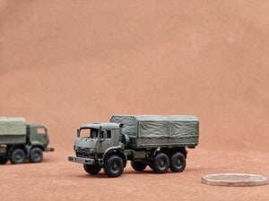 3D Printed 1/144 Russian Tanker Transportation Command Vehicle Colored Model
