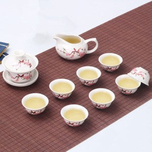 Chinese Ceramic Tea Set Kung Fu Tea Ceremony Gaiwan Tea Cup Set