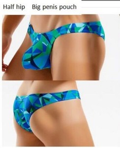 Men's Beachwear Briefs Thong Sexy Bikini Low Waist Swimsuit Hot Gay Bathing Suit