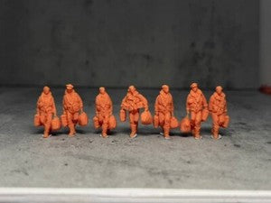 WWII US military pilots 7 people 1/72/48/35/87/100/144