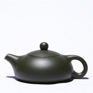 Xishi Pot Marked Real Yixing Zisha Green Clay Tea Pot Chinese Kungfu Puer Teapot