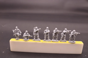 Unassembled1/72 Resin figure model WWII German Airborne 15pcs Soldiers kit