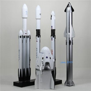 SpaceX Spacecraft Series Model 1/233 StarLinK F9 DF9 FH Starship 1/55 Dragon