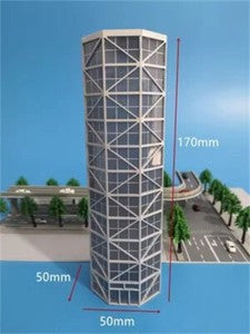 1/300 Scale Railway Station Scene Building City High-Rise Building Model Toy