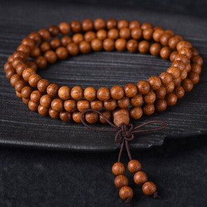 China Red Sandalwood 6/8/10/12/15/18/20/25MM Round Buddha Beads Fashion Bracelet