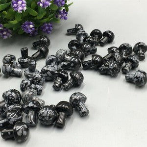 A lot 15MM+ Natural mushroom Quartz Crystal Carved Polishing Wholesale Healing-5