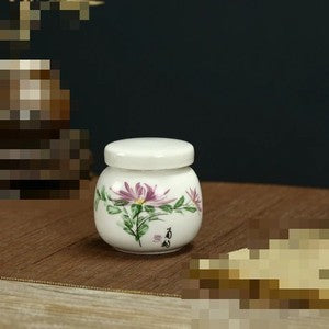 6.2x6.3cm 1pc Ceramic Sealed Tank Tea Storage Tank Sugar Coffee Tea Containers