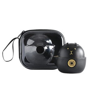 Creative Travel Tea Set Portable Bag Porcelain Tea Pot Matching Tea Cup In China