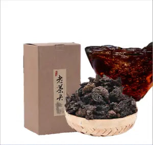 Puerh Tea Ripe Tea Old Tea Head Aged Dry Storage Pearl Tea Head Lao Cha Tou 500g