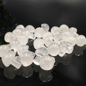 A lot 15MM+ Natural mushroom Quartz Crystal Carved Polishing Wholesale Healing-5