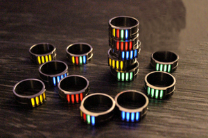New TC4 Titanium Alloy Finger Ring Men Women Finger Ring Gift