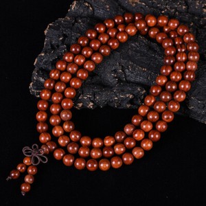 Chinese Red Sandalwood 6/8/12/15/18/20/25MM Round Buddha Beads Fashion Bracelet