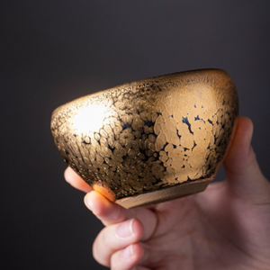 Gold Ceramic Tea Cup Chinese Tea Cups 120ml
