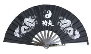 Stainless Steel Metal Folding Fan Mulan Kung Fu Martial Arts Tai Chi Fan