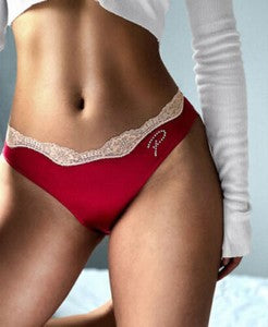 Sexy Womens Lace Silky Satin Briefs Knickers Lingerie Underwear Seamless Panties