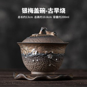 Tea Bowl Jumping Knife Teapot Teacup Kung Fu Tea Set Iron Glaze Tea Bowl