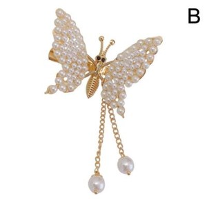 Moving Butterfly Pearl Hair Clips Flying Shiny Rhinestone Hairpin Barrettes Best