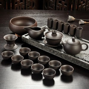 China Kung Fu Purple Sand Teapot Tea Set Ceramic Teapot Cup Handmade Drinkware