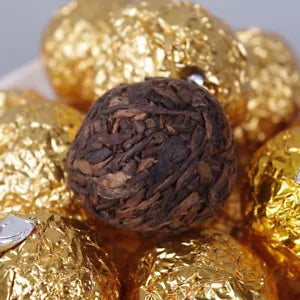 500g/1.1LB Dragon Pearl Puerh Loose Tea Golden Bud Dragon Pearl Ancient Ripe Tea