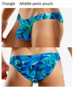 Men's Beachwear Briefs Thong Sexy Bikini Low Waist Swimsuit Hot Gay Bathing Suit