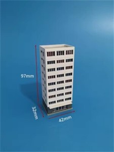1/300 Scale Railway Station Scene Building City High-Rise Building Model Toy