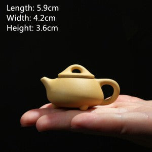 mini tea pot yixing zisha purple clay red stoneware xishi pot table decoration