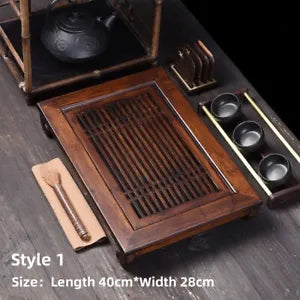 Chinese Wood Tea Tray With Drainage|Gong Fu Tea Tray|Tea Accessories