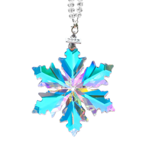 New style 8CM Snowflake Crystal Glass Hanging Xmas Decor Suncatcher Pendant-