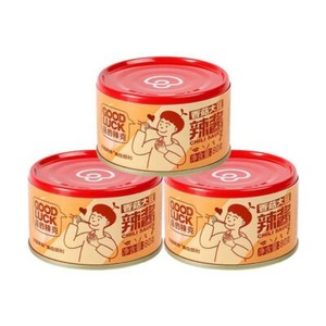 80g * 3 Cans GOOD LUCK Mushroom Sauce Spicy Dipping Sauce香菇牛肉辣酱80克*3罐