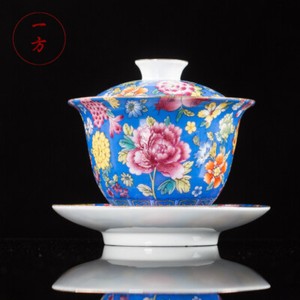 160ml Chinese Jingdezhen Porcelain Gaiwan Tureen Tea Cup Bowl Kung Fu Tea Set