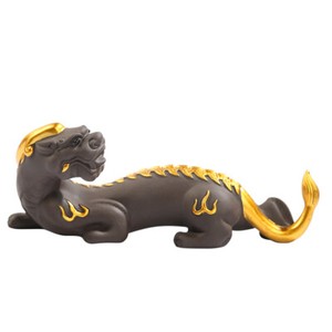 Chinese Mascot Yixing Zisha Tea Pet Purple Clay Table Decoration Wealth Bring