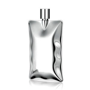 Creative stainless steel wine flask, 6 oz, wavy design, portable for outdoor use