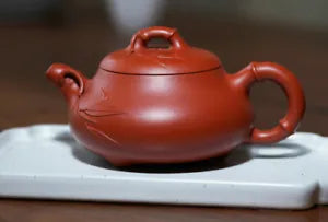 200cc chinese Yixing Handmade Zisha teapot Zhuni HanTang Gongfu Hu Tea Pot