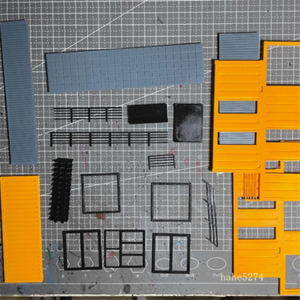 1/64 Scale Diorama Car Garage Model Repair Workshop Scene Display Building Model