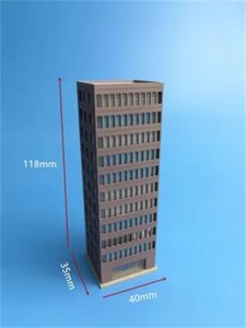 1/300 Scale Railway Station Scene Building City High-Rise Building Model Toy