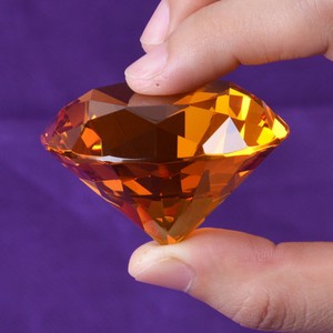 50mm Crystal Paperweight Glass Art Large Giant Diamond Decor Centerpiece Gifts